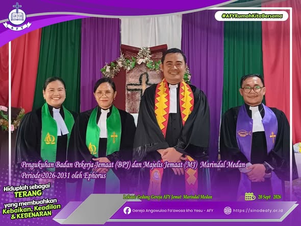 Pengukuhan BPJ dan MJ Marindal Medan oleh BPS AFY 