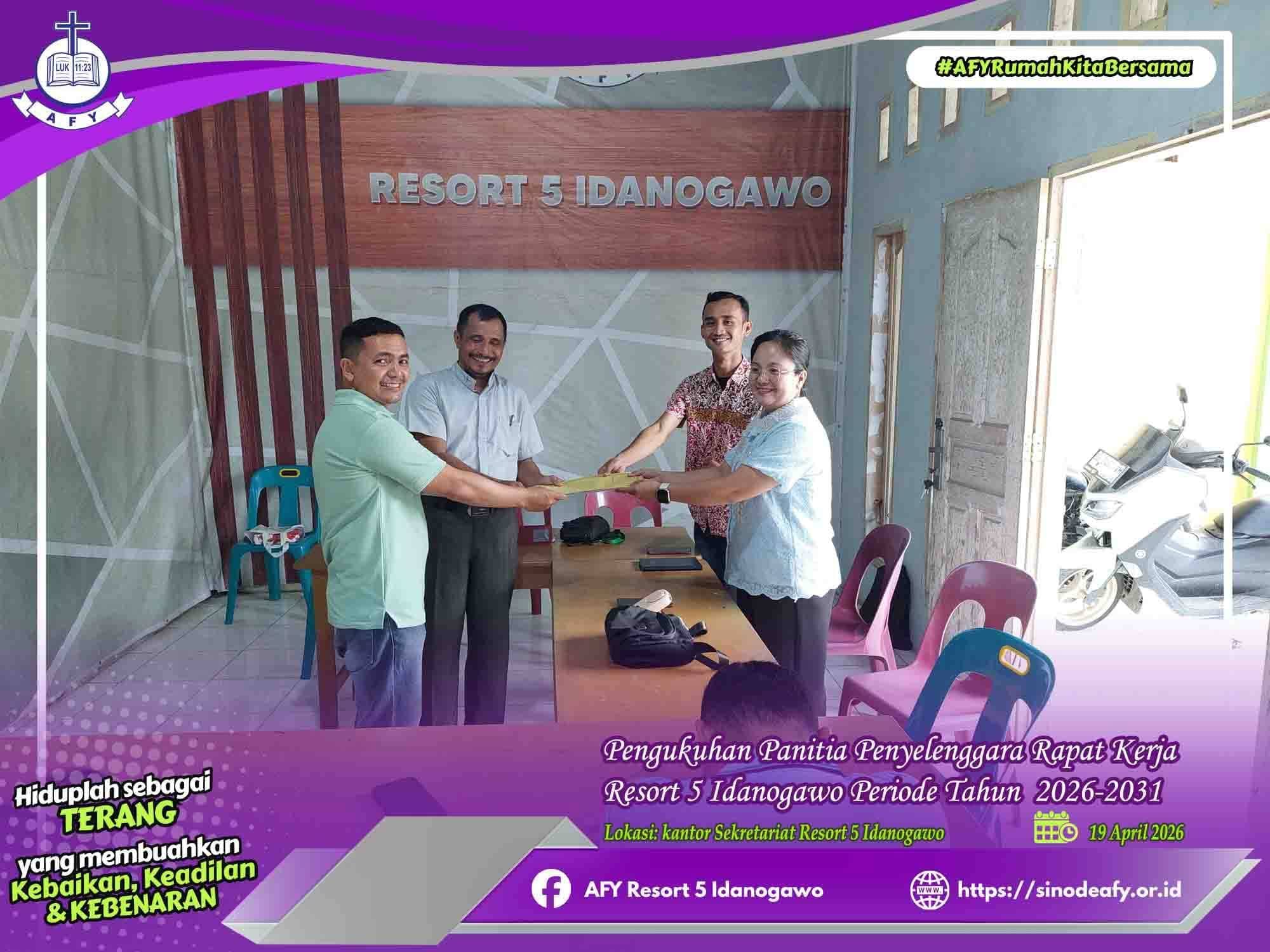 Gerak Cepat Usai Sosialisasi Tata Gereja, BPR 5 Idanogawo Kukuhkan Panitia RAKER Resort 2026